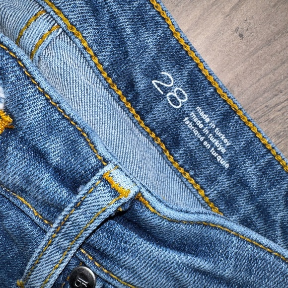 Pilcro Scotty Cuffed Blue Cropped Jeans - Picture 7 of 9